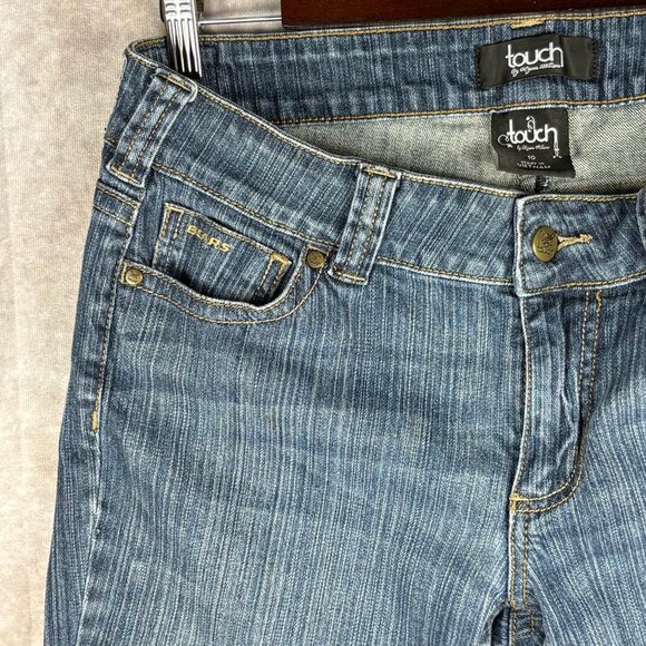 Touch by Alyssa Milano Verticle Stripe Low-rise Boot-Cut Bears Jeans Size 10 - Picture 4 of 14